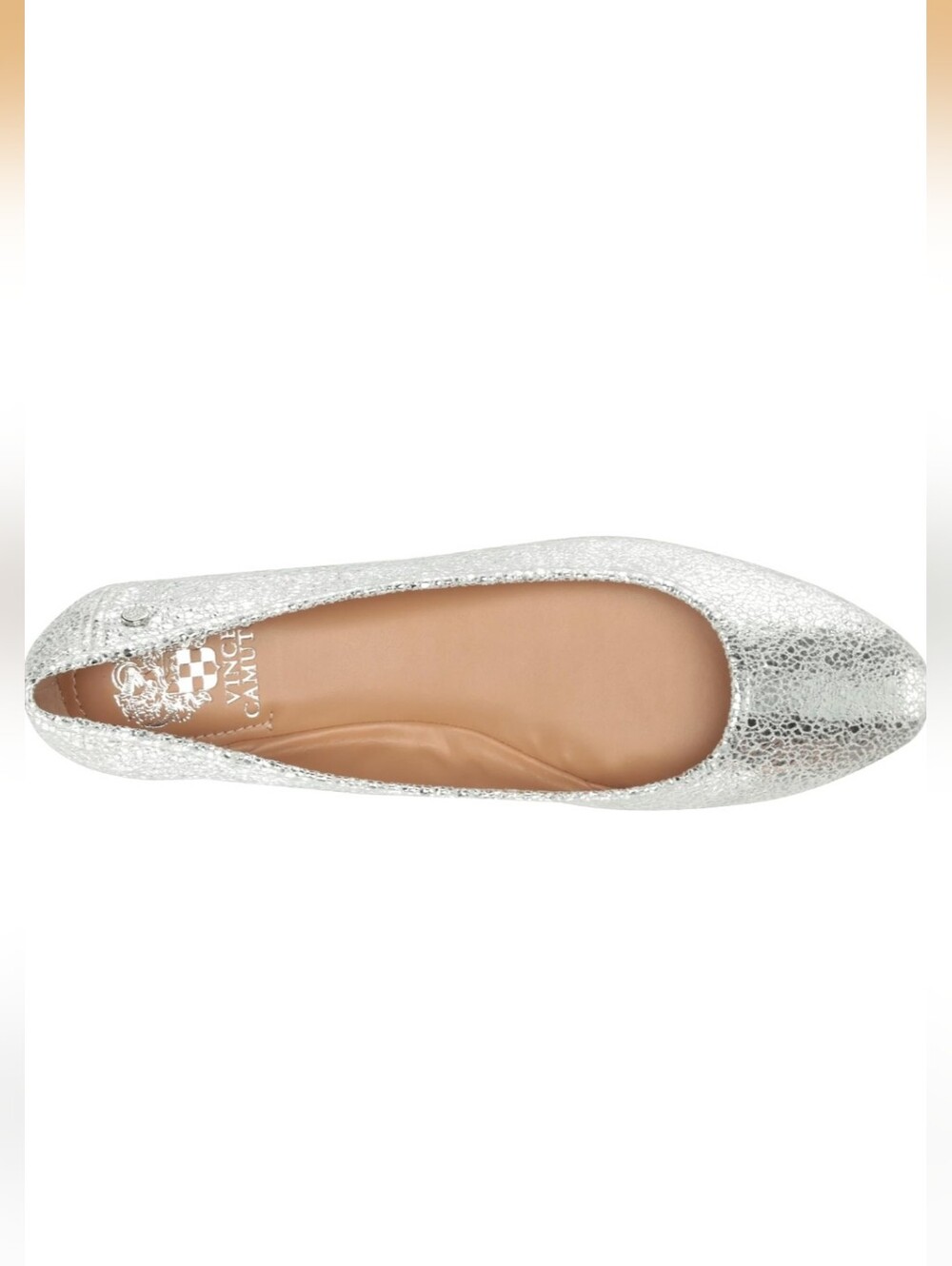 Vince Camuto Minndy Silver Ballet Flats NWT 8.5
